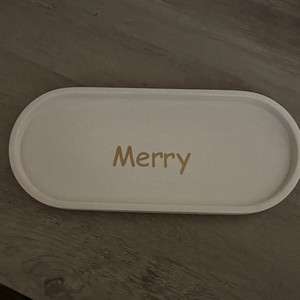 Merry White Tray/ soap dish